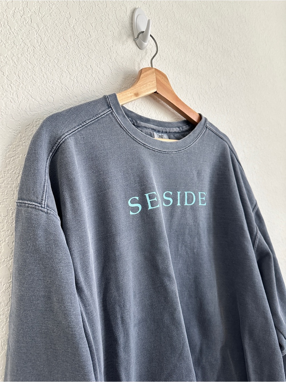 Comfort Colors Seaside Yacht Club Crewneck Sweatshirt Gray Blue Size 2XL - Picture 3 of 9